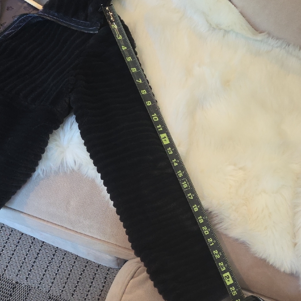 Anthropologie Carbon Natasha Faux Fur Bomber Style Jacket - Picture 7 of 8
